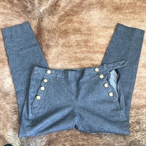 Banana Republic- Sz 2, Button Accent, Ankle Pants